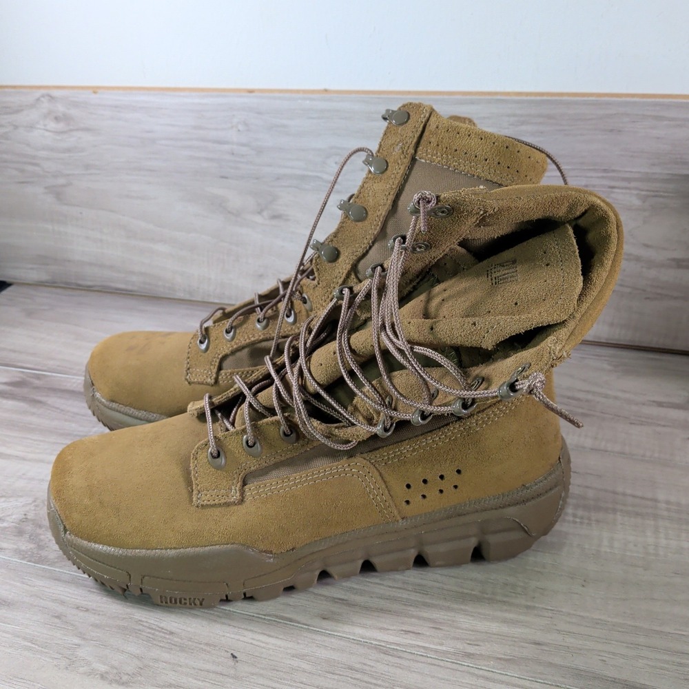 Rocky RLW Lightweight Combat Boots Coyote Brown, 8 Inch, Size 10.5 M (RKC042)